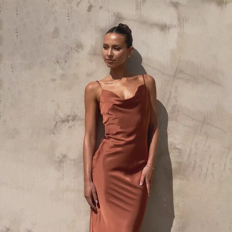 Robe de cérémonie femme longue de demoiselle d'honneur - Lina