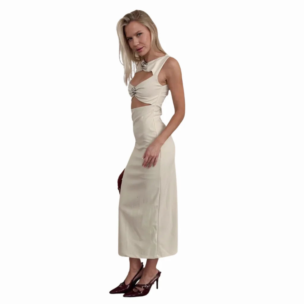 Robe de cérémonie femme chic sans manches - Sleeveoff - Maison Gaala