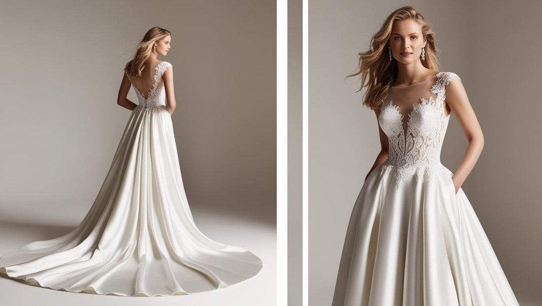 Robe de cérémonie de mariage blanche écarlate