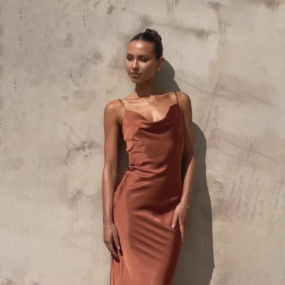 Robe de cérémonie femme longue de demoiselle d'honneur - Lina