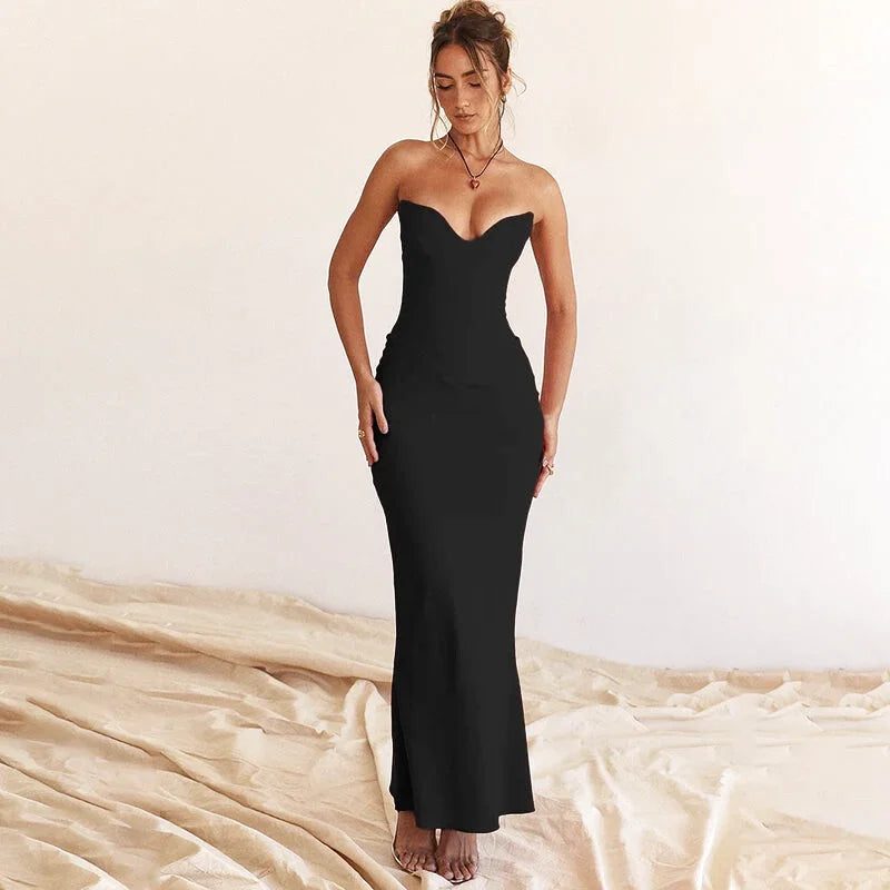 Robe de cérémonie femme longue bustier - Seraphis - Maison Gaala