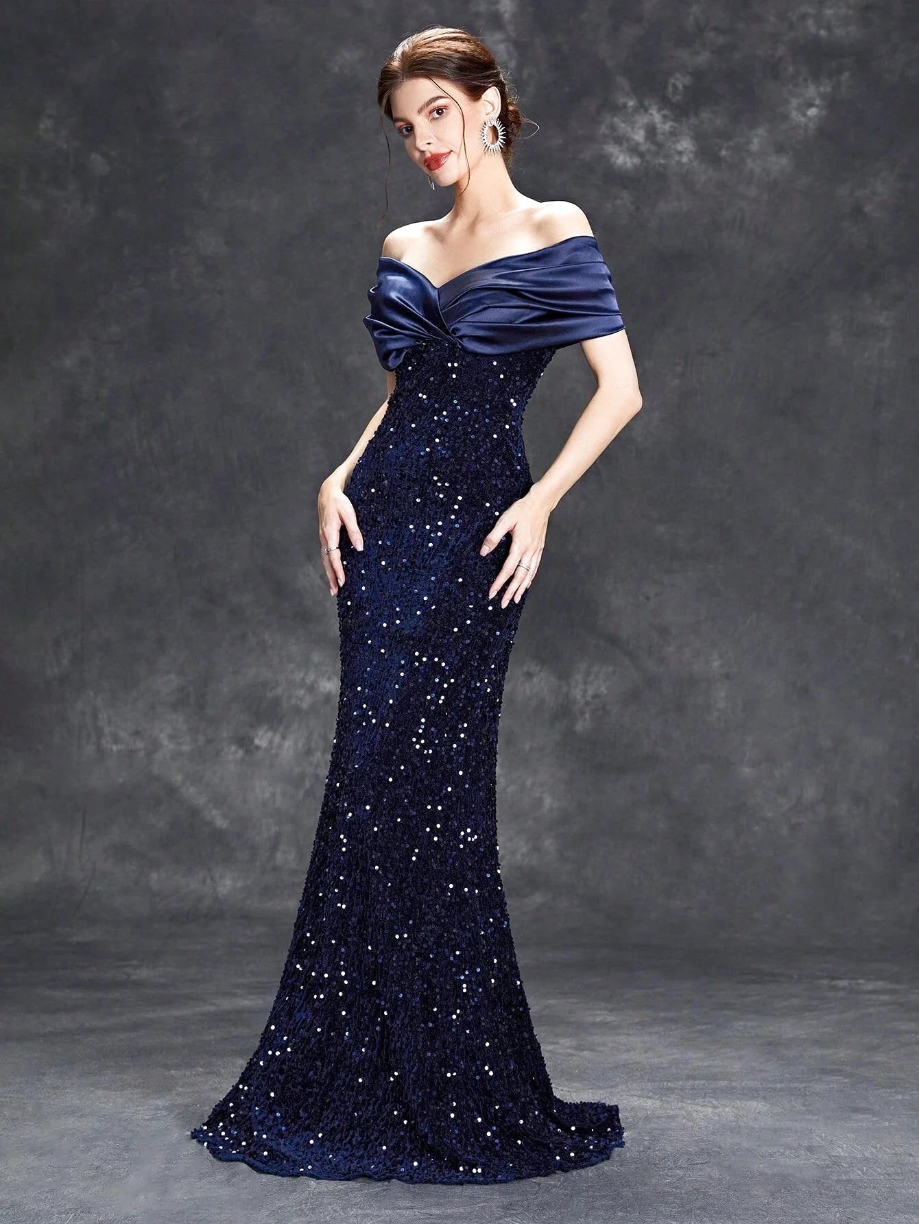 Robe de cérémonie mariage à paillettes - Majestia - Maison Gaala