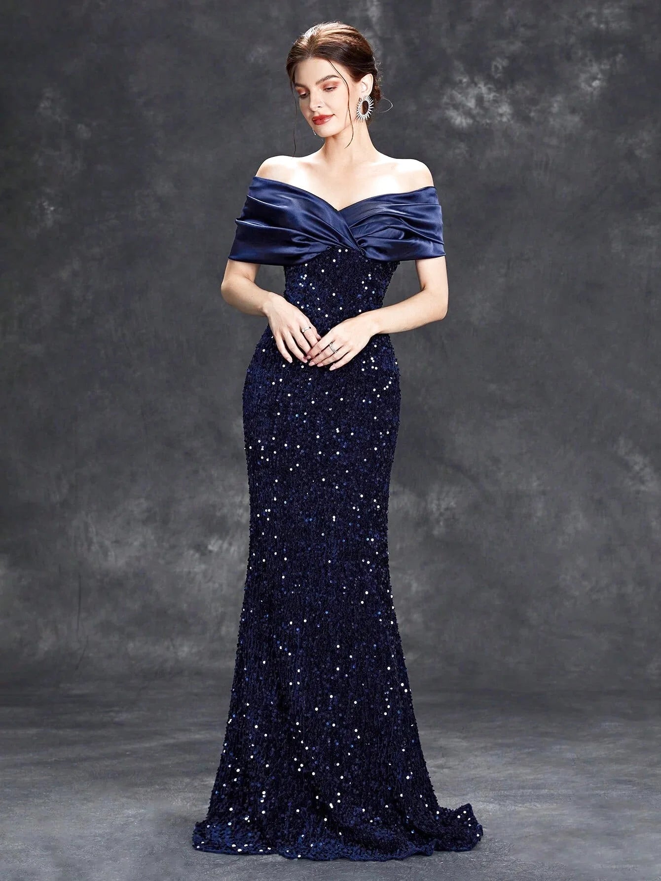 Robe de cérémonie mariage à paillettes - Majestia - Maison Gaala