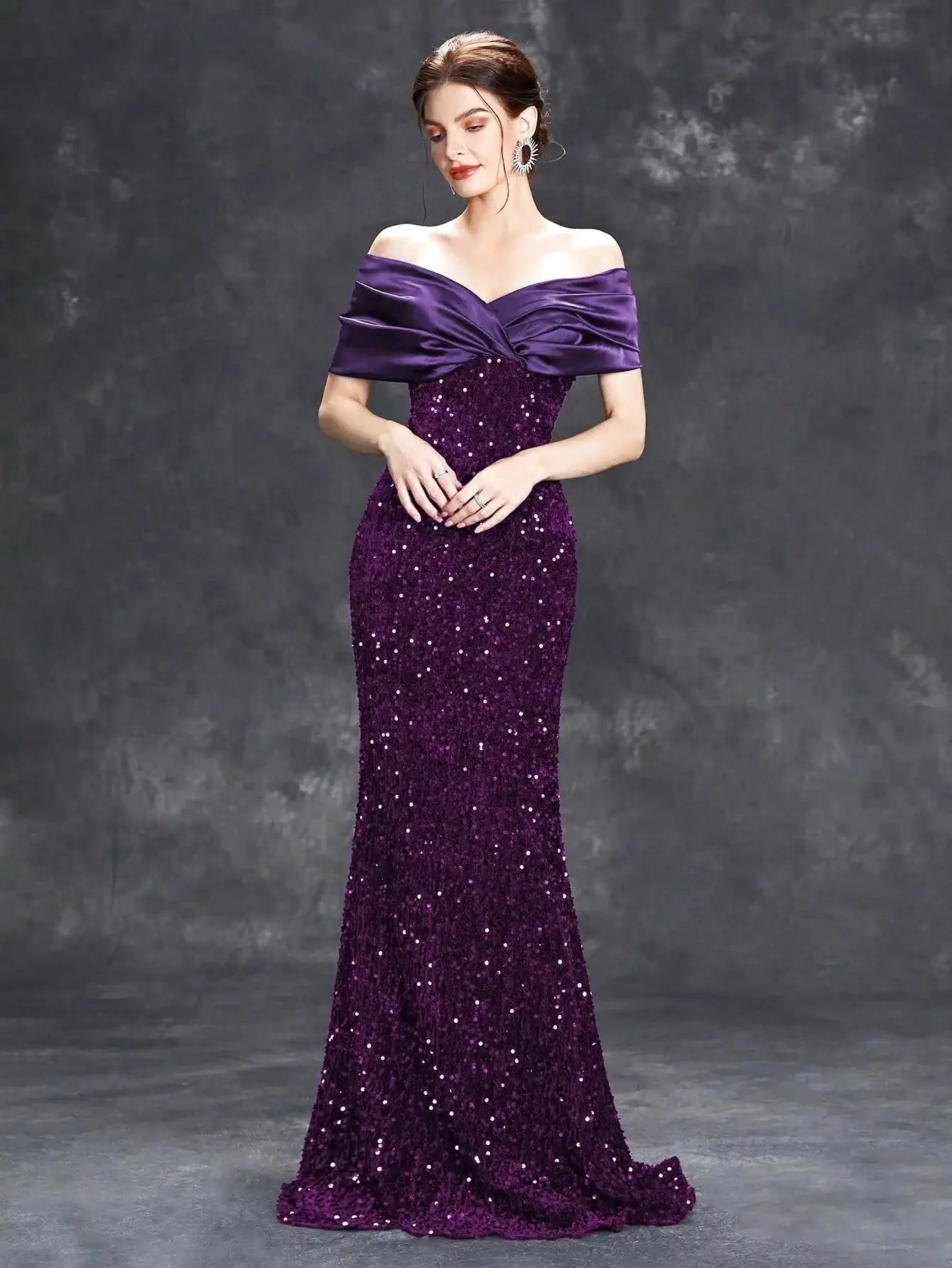 Robe de cérémonie mariage à paillettes - Majestia - Maison Gaala